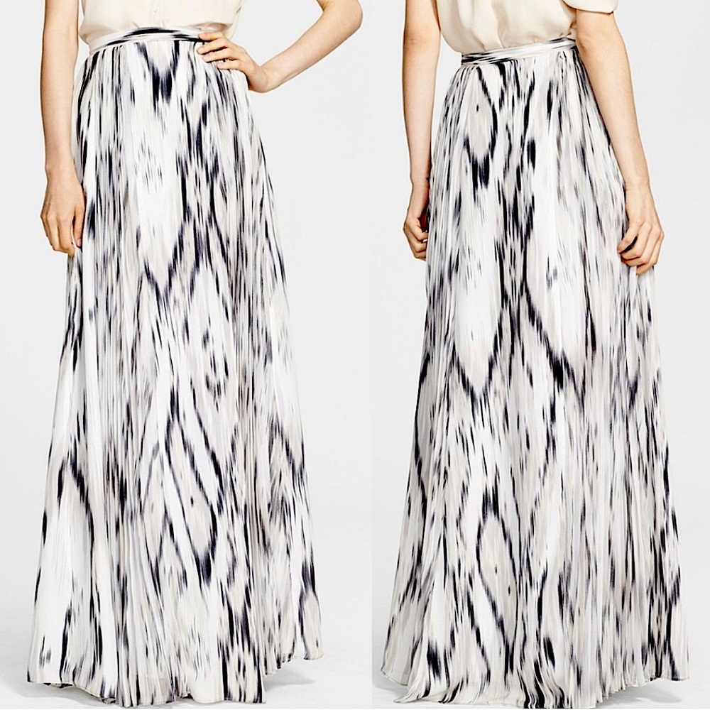 Parker topanga streak combo maxi floor length skirt